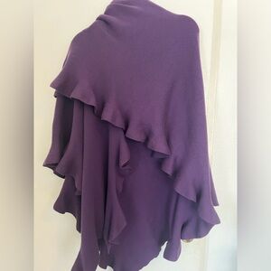 Coldwater Creek.  Sweater knit Ruana wrap.  One size